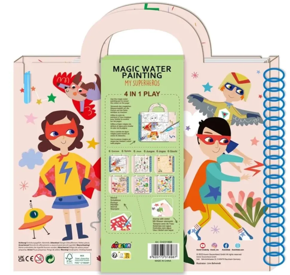 Avenir Magisch Waterschilderen Superhelden