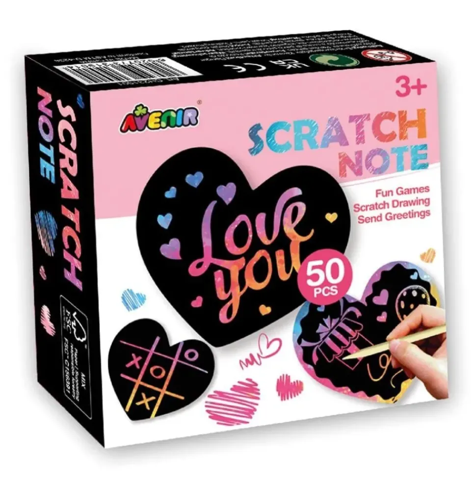 Avenir Scratch Note Love You