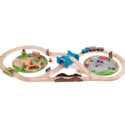 Bigjigs Houten Trein Construction Set 50-delig