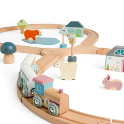 Bigjigs Treinset Houten Dieren