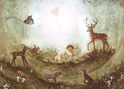 Bijdehansje Postkaart Baby Dream