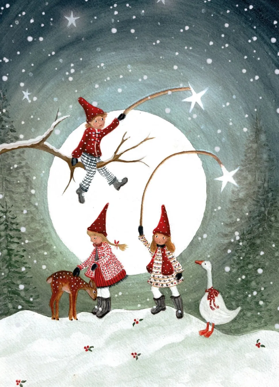 Bijdehansje Postkaart Gnome Children