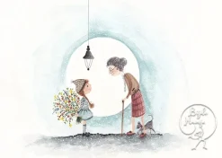 Bijdehansje Postkaart Granny