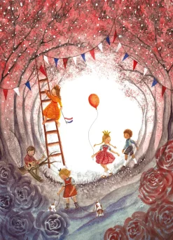 Bijdehansje Postkaart Kingsday