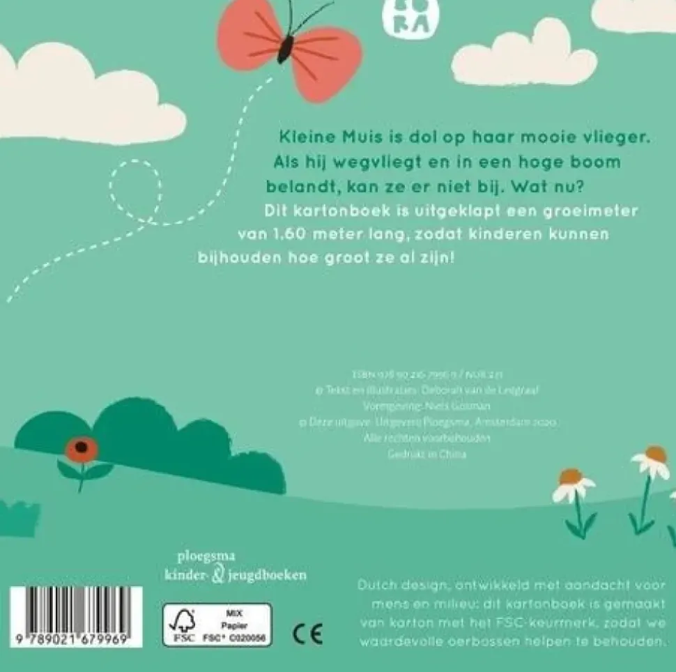 Bora Kleine Muis Boek met Groeimeter