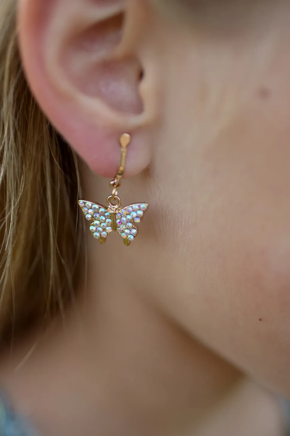 Boutique Butterfly Clip On Earrings, 2 Sets