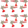 Boutique Sassy Tassy Star Hairclips, 2 Pcs