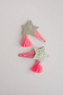 Boutique Sassy Tassy Star Hairclips, 2 Pcs