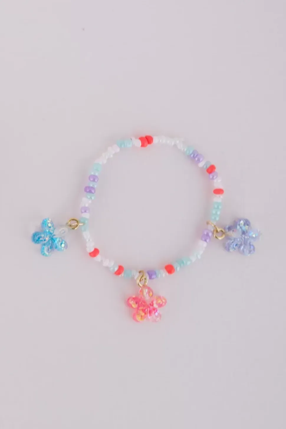 Boutique Shimmer Flower Bracelet