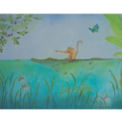 Brechtje Duijzer Ansichtkaart de Aap en de Krokodil