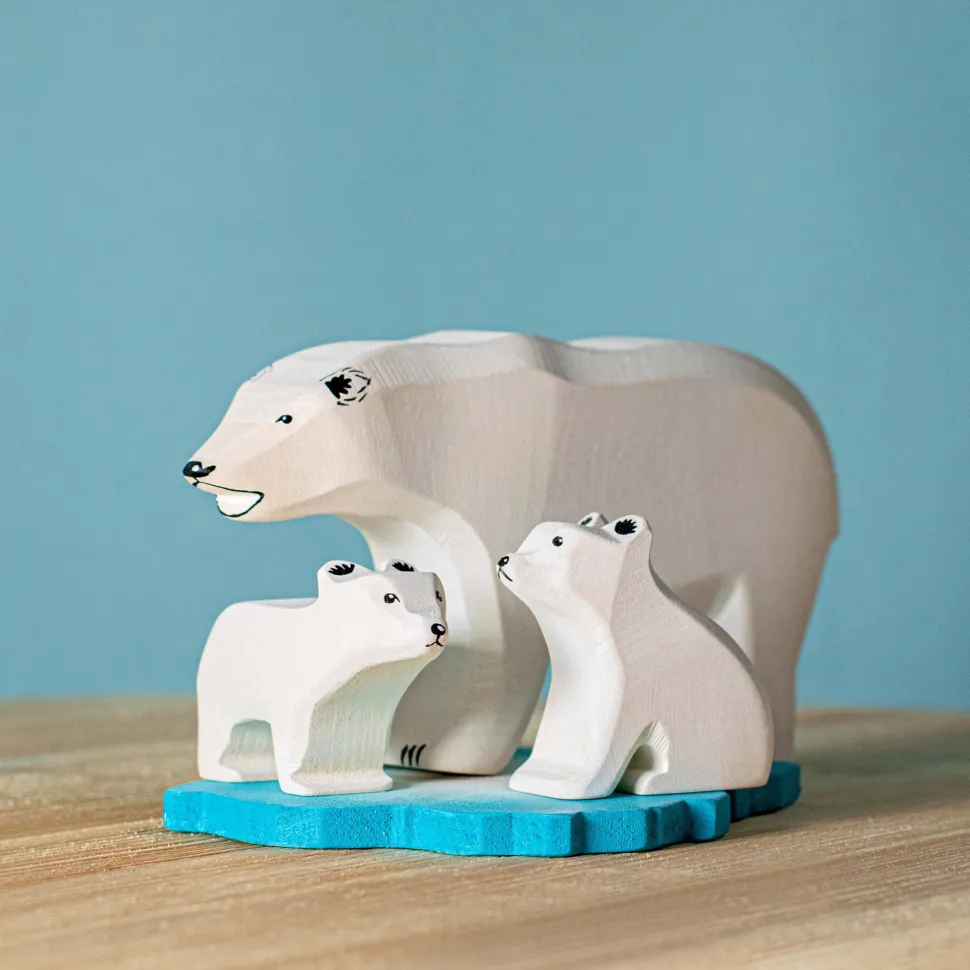 BumbuToys IJsbeer Klein Zittend