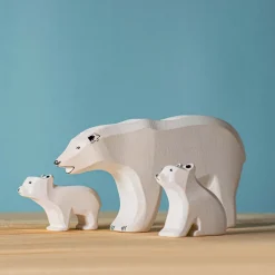 BumbuToys IJsberen op ijsschots Set 4-delig