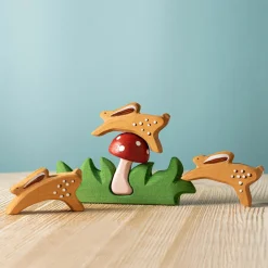 BumbuToys Paddenstoel in Gras