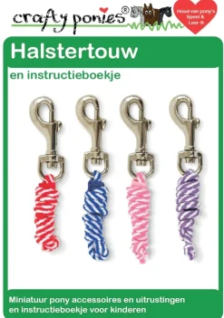 crafty ponies Halstertouw Roze