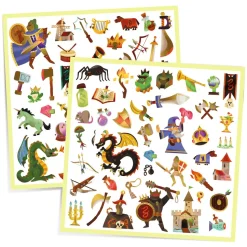 Djeco Stickers Middeleeuwen 160pcs