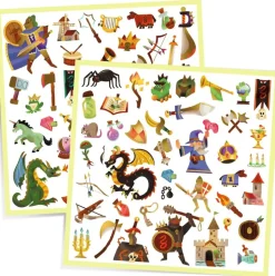 Djeco Stickers Middeleeuwen 160pcs