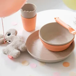 Done by Deer Kinderlepel 4-delig Lalee Sand/Coral