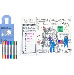 eat sleep doodle Placemat to go Space Explorer