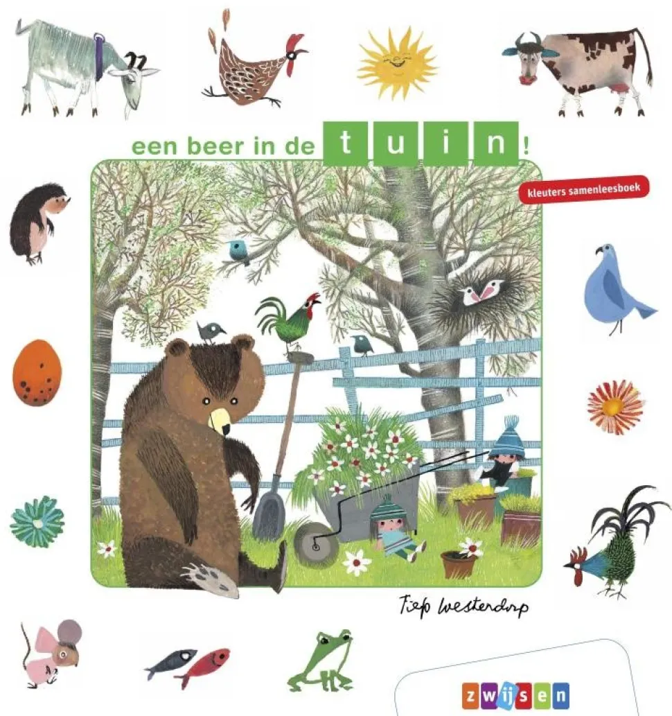 een beer in de tuin!