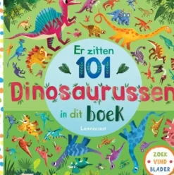 Er zitten 101 dinosaurussen in dit boek