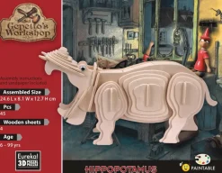 Eureka 3D Hout Model Gepetto´s Hippopotamus