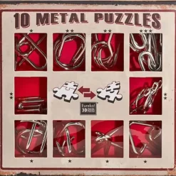 Eureka Metal Puzzle Oranje Set 10-delig