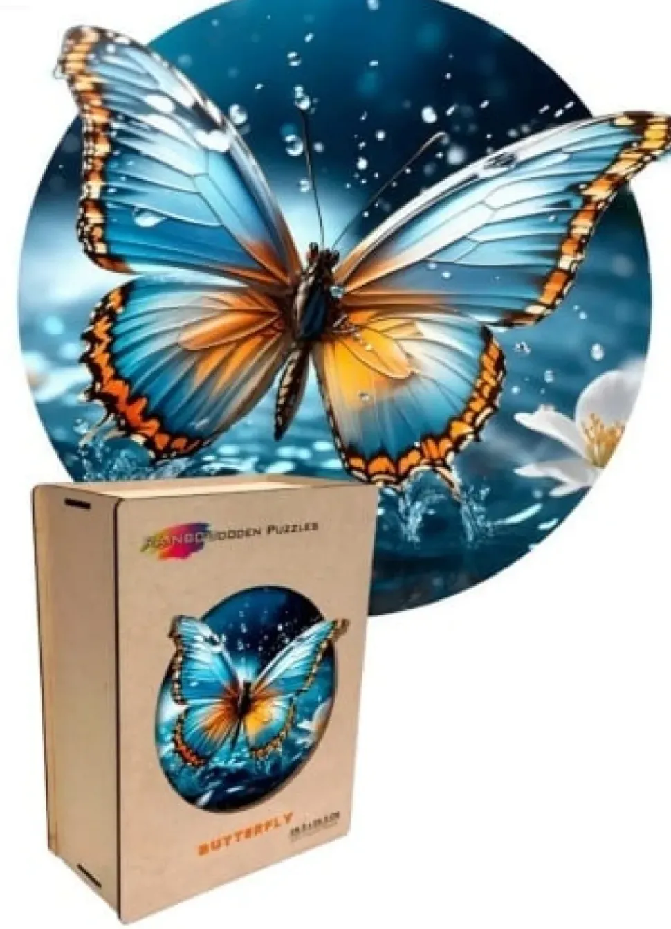 Eureka Rainbo Houten Puzzel in Box Vlinder 200pcs