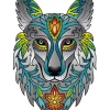 Eureka Regenboog Houten Puzzel Wolf