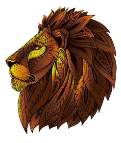 Eureka Regenboog Houten Puzzel Leeuw