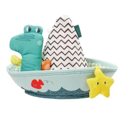 Fehn Badspeelgoed Bootje met Vingerpop Krokodil