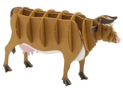 Fridolin 3D Papiermodel Bruine Koe
