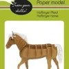 Fridolin 3D Papiermodel Haflinger Paard