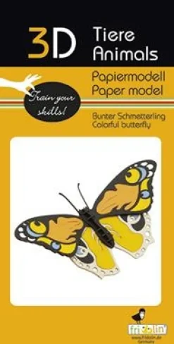 Fridolin 3D Papiermodel Vlinder