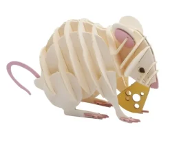 Fridolin 3D Papiermodel Witte Muis
