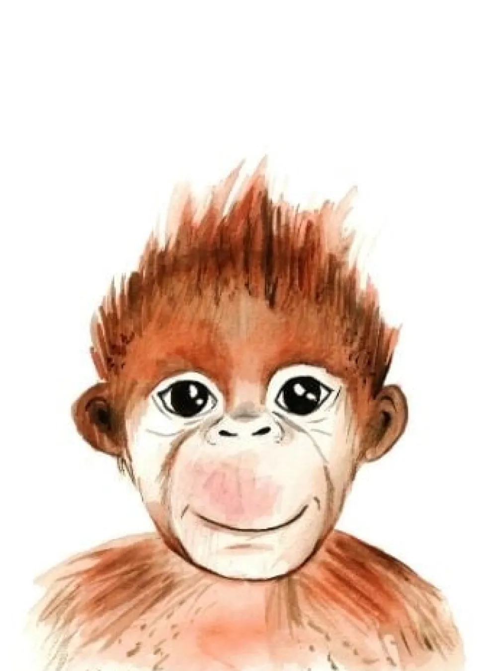 Fritsy Postkaart Aap