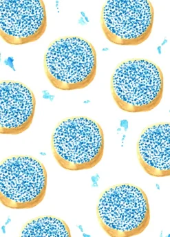 Fritsy Postkaart Beschuit met Muisjes Blauw