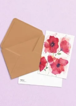 Fritsy Postkaart Klaproos Bloemen