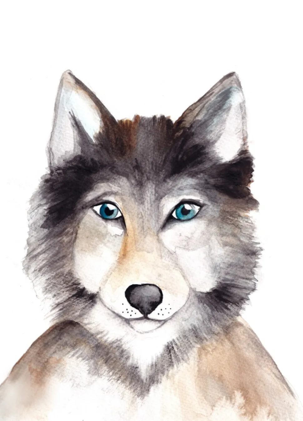 Fritsy Postkaart Wolf