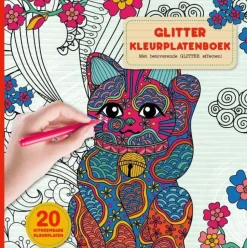 Glitter Kleurplaten Boek Happiness