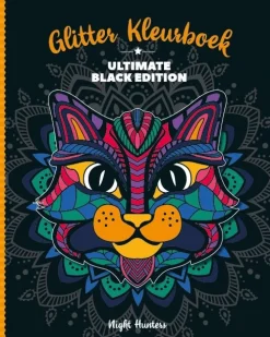 Glitterkleurboek Ultimate Black Edition - Night hunters