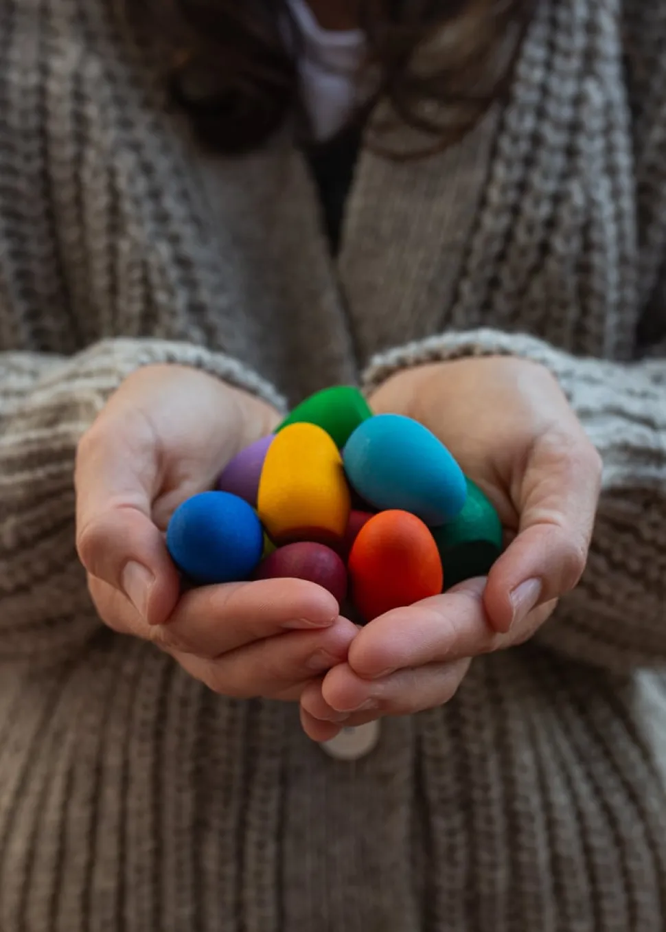Grapat Mandala Regenboog Eitjes Houten Speelset 21-223