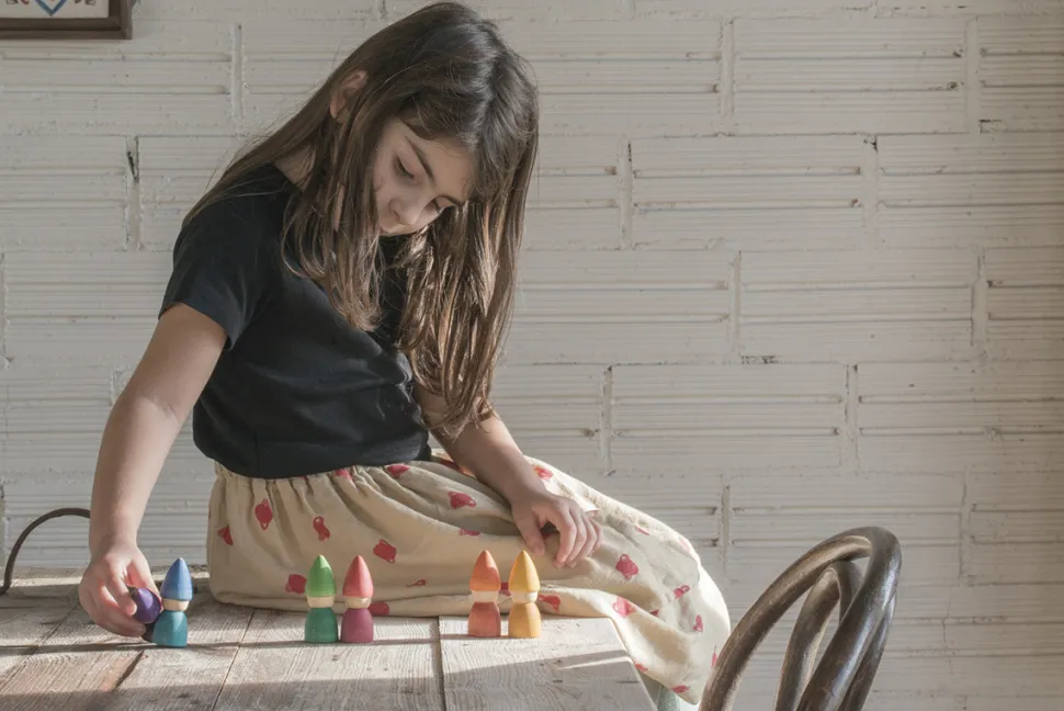 Grapat Tomten Regenboog Houten Speelset 20-213