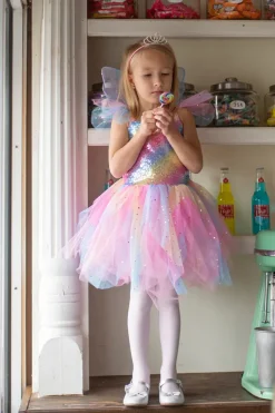 Great Pretenders Regenboog Fee Jurk size US 5-6