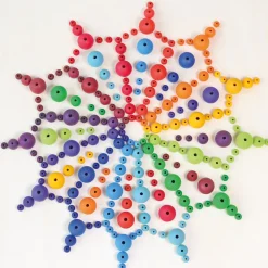 Grimm's Houten Regenboog Kralen set 36-delig 10240
