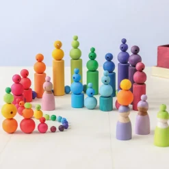 Grimm's Houten Regenboog Kralen set 36-delig 10240