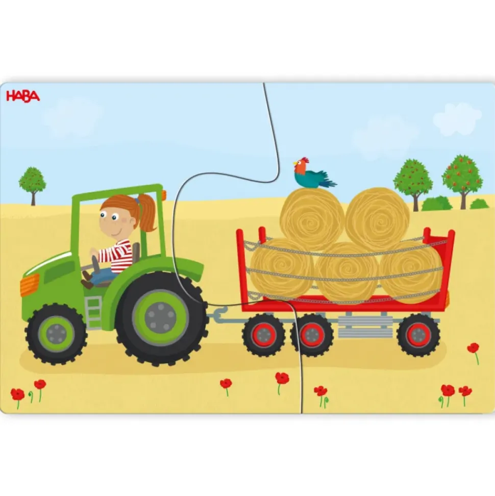 Haba 10 Puzzels Hulpvoertuigen 2pcs