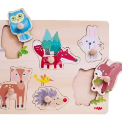 Haba Inlegpuzzel Bosdieren 6pcs