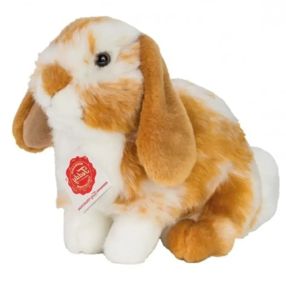 Hermann Teddy Knuffel Haas Zittend Lichtbruin