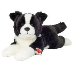 Hermann Teddy Knuffel Hond Border Collie Liggend 45 cm
