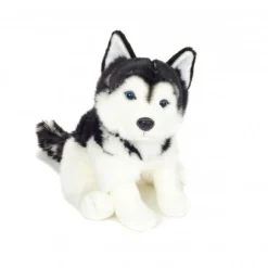 Hermann Teddy Knuffel Hond Husky Zittend 30cm